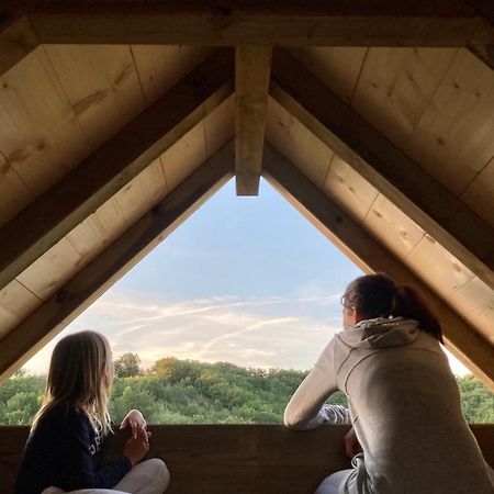 Cabane Bivouac Avec Echelle A L'Ombre Des Chenes Idrac-Respailles エクステリア 写真